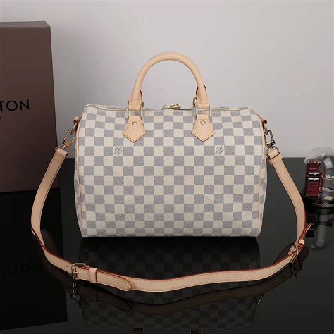 louis vuitton white speedy bag